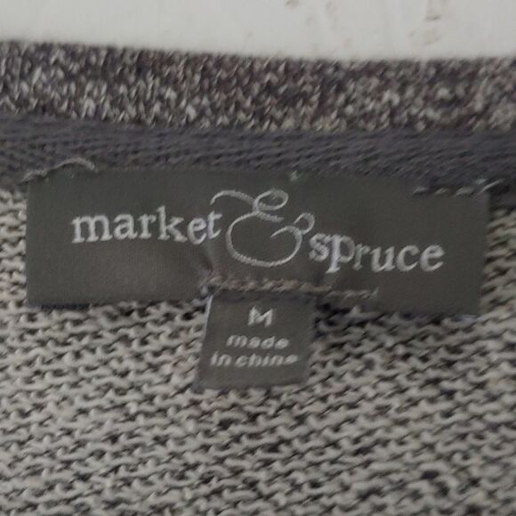 Market & Spruce Mixed Media Blouse Sz M NWOT - Picture 4 of 5